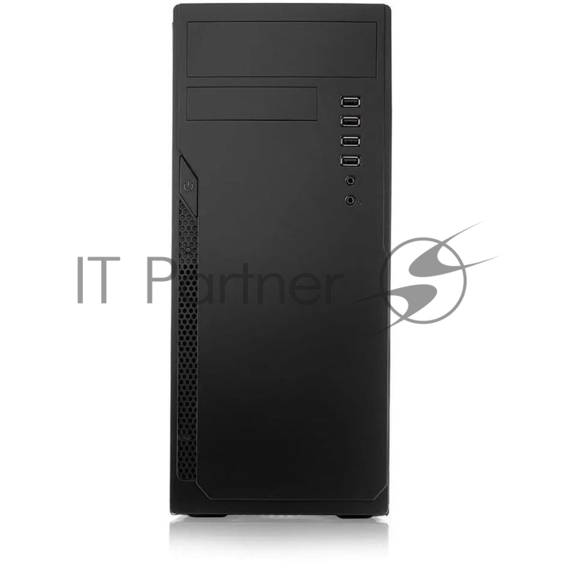 Корпус c блоком питания Foxline FL-301-FZ450-RW ATX case, черный, 450 Ватт w/PSU 450W 8cm, w/4xUSB2.0, w/o FAN, w/DVD-RW, w/C13-C14 cable 1.5m