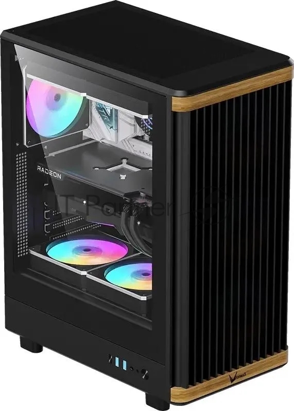 Корпус Formula TimberLine T1 черный без БП ATX 4x120mm 1xUSB2.0 1xUSB3.0 1xUSB3.1 audio bott PSU