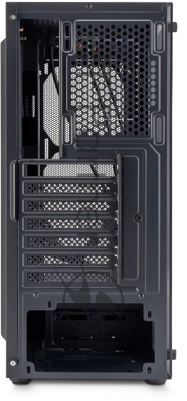 Корпус Оклик OCC-MD301 черный без БП ATX 6x120mm 2xUSB2.0 1xUSB3.0 audio bott PSU