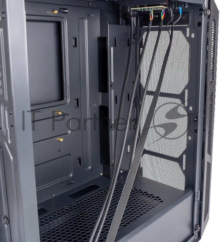 Корпус Оклик OCC-MD301 черный без БП ATX 6x120mm 2xUSB2.0 1xUSB3.0 audio bott PSU