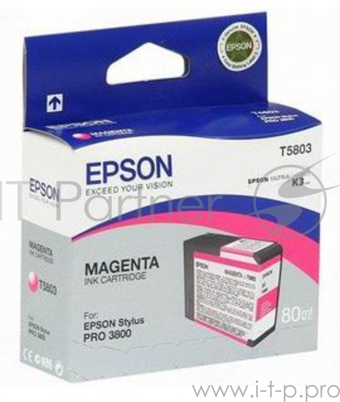 Картридж EPSON T5803 пурпурный для Stylus Pro 3800