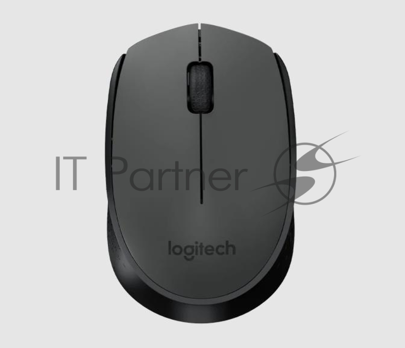 Мышь беспроводная Logitech M170, серый, 1000 dpi, радиоканал, USB, кнопки - 3