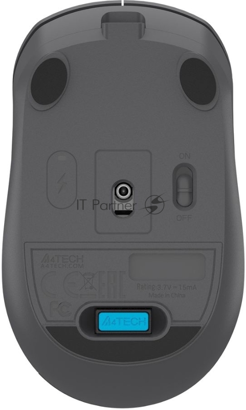 Мышь A4Tech Fstyler FG15C Air2 серый оптическая 1200dpi беспров. USB для ноутбука 3but