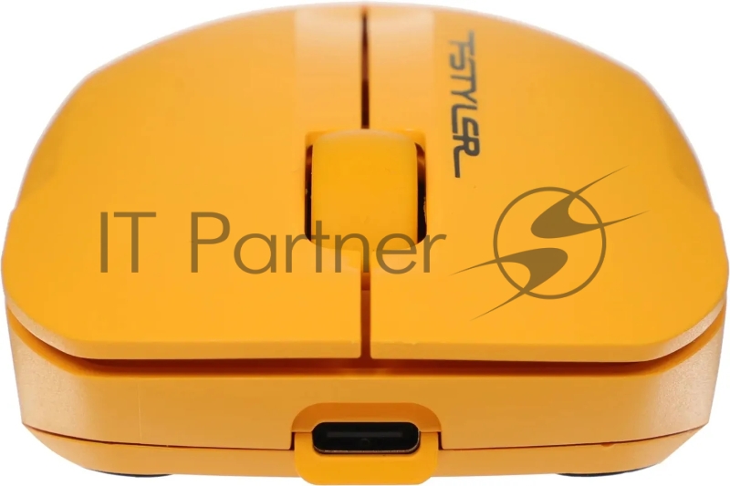 Мышь A4Tech Fstyler FG15CS Air2 желтый оптическая 1200dpi silent беспров. USB для ноутбука 3but