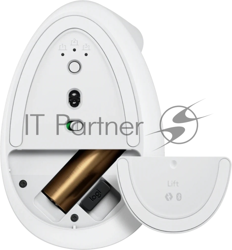 Мышь беспроводная Logitech Lift Vertical Ergonomic WHITE/PALE GREY (4000dpi 6but) (910-006480)