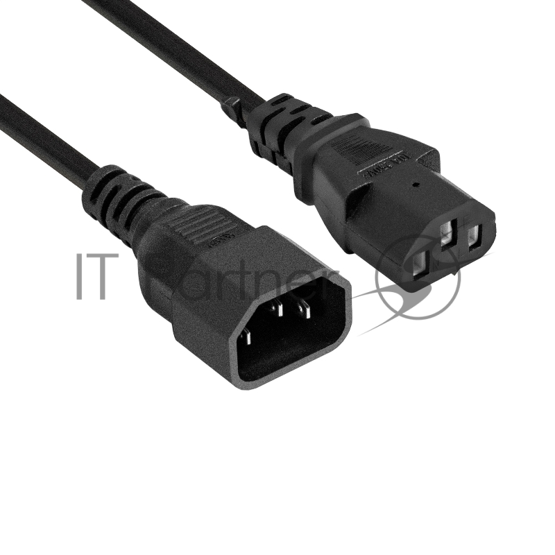 Кабель питания ExeGate Special EC-0,5S (C13->C14, 3*1.0mm2, CCA, черный, 0.5м)