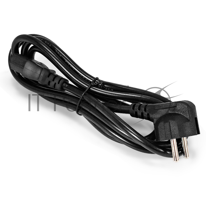 Кабель питания ExeGate Power PC-1,8P (Евровилка угловая Schuko->C13, VDE-250V-3*1.0mm2, медь, черный, 16A, 1.8м)