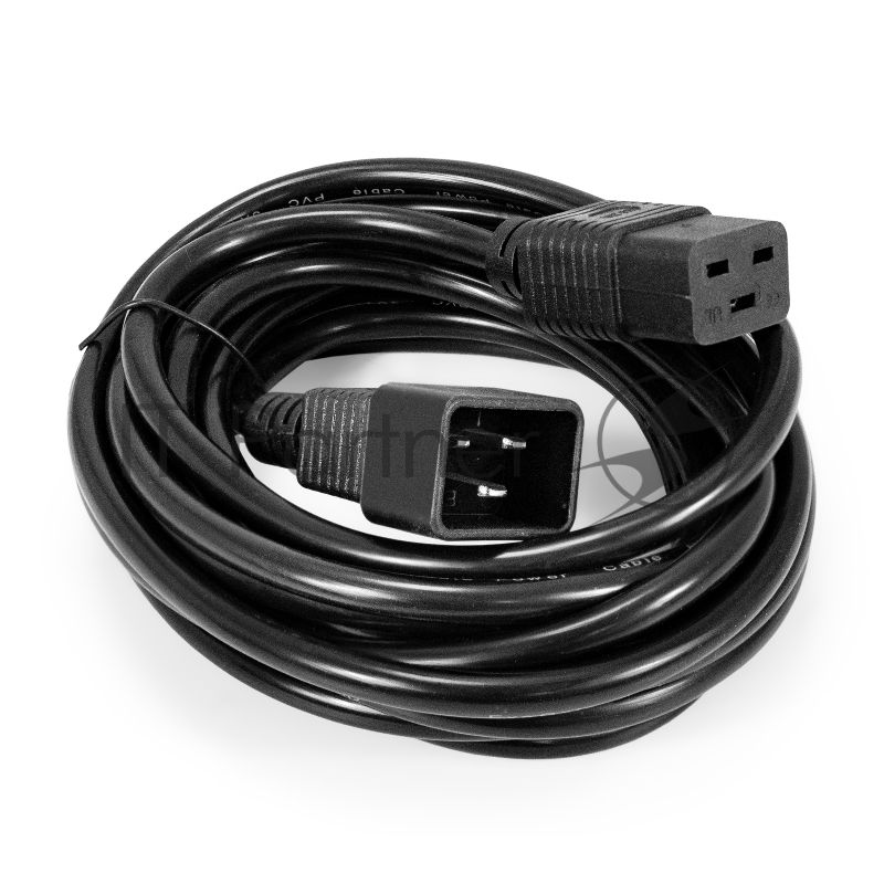 Кабель питания (UPS) ExeGate Special EC20-5S (IEC 320 C19->C20, 3*1.5mm2, CCA, черный, 5м)