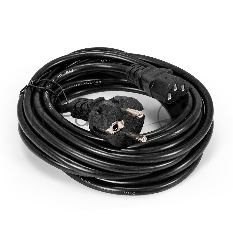 Кабель питания ExeGate Special PC-5S (Евровилка Schuko->C13, 3*1.0mm2, CCA, черный, 5м)
