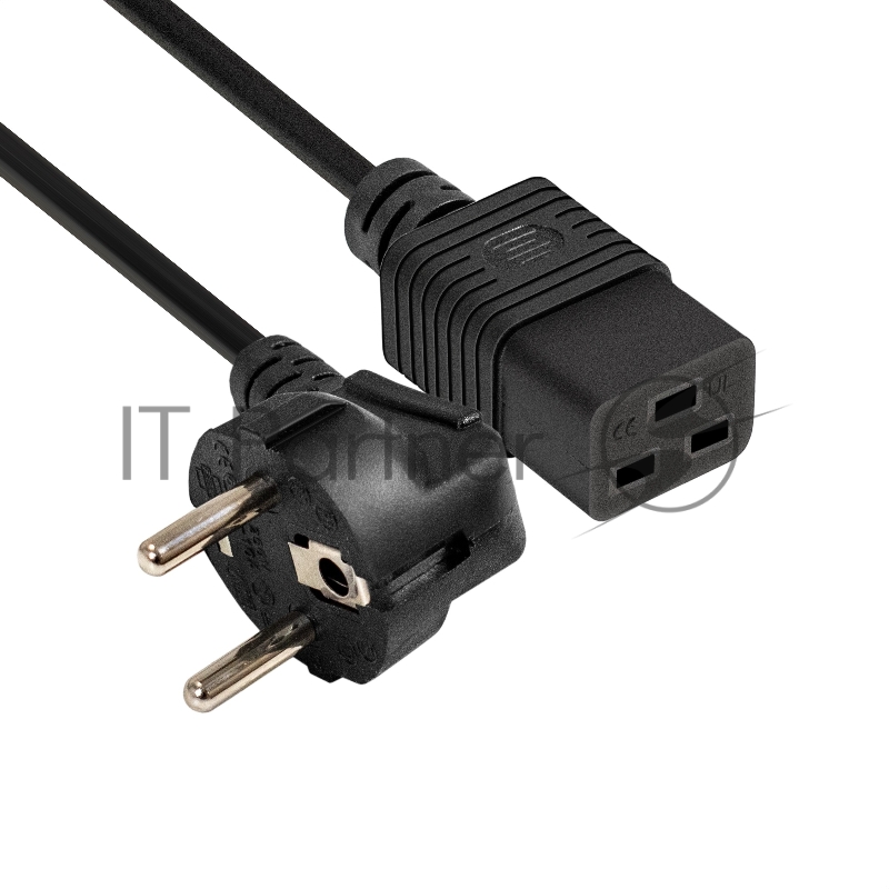 Кабель питания ExeGate Special PC19-5S (Евровилка Schuko->C19, 3*1.5mm2, CCA, черный, 5м)