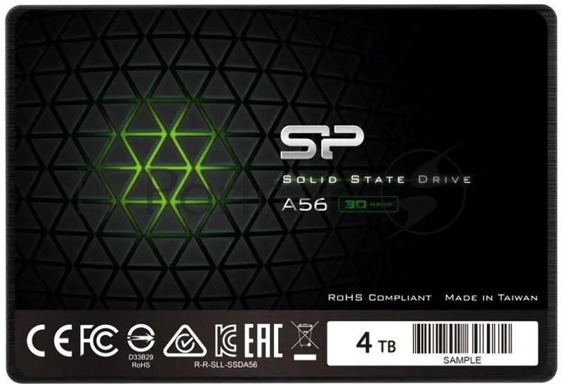 Накопитель SSD Silicon Power 4TB, SATA-III, Ace A56, 500 МБ/450 МБ/с, 2.5 черный