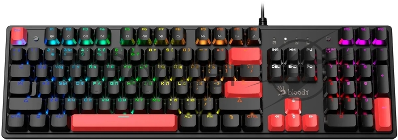 Клавиатура A4Tech Bloody S520N механическая черный USB for gamer LED