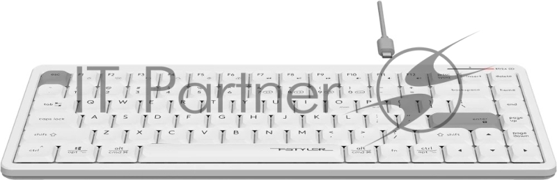 Клавиатура A4Tech Fstyler FBX53C белый USB беспроводная BT/Radio slim Multimedia (FBX53C)