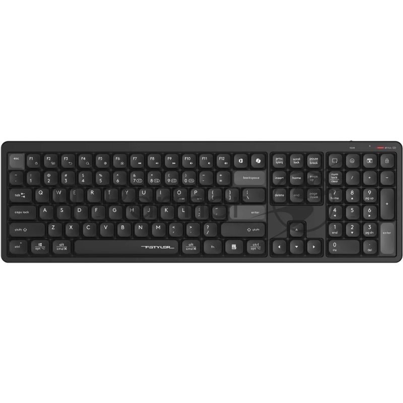 Клавиатура A4Tech Fstyler FBX55C черный USB беспроводная BT/Radio slim Multimedia (FBX55C)