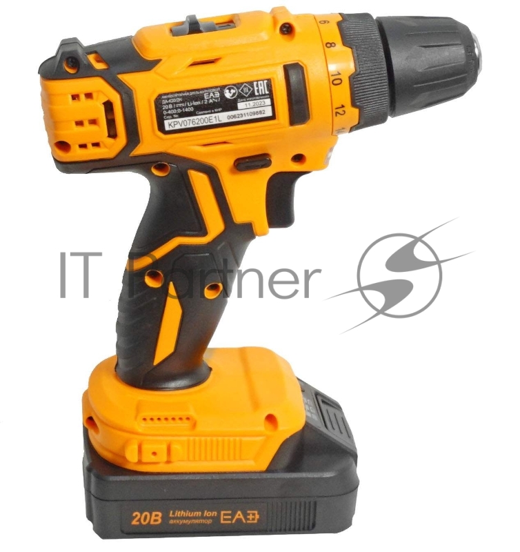 Дрель-шуруповерт аккумуляторная Вихрь ДА-К20/2Н с набором оснастки 65 предм.