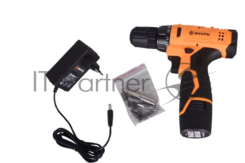 Дрель-шуруповерт аккумуляторная Вихрь ДА-121 Li SET 1 900/72/14/50