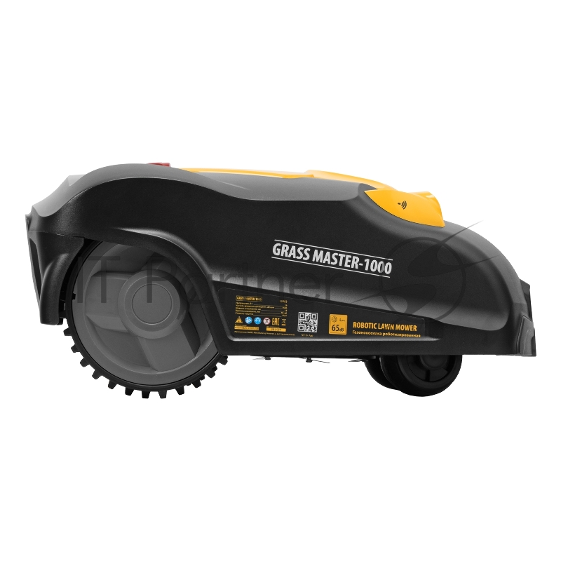 Робот-газонокосилка Grass Master 1000, ультразвуковой датчик, 3 Ач, LCD дисплей, Wi-Fi Denzel