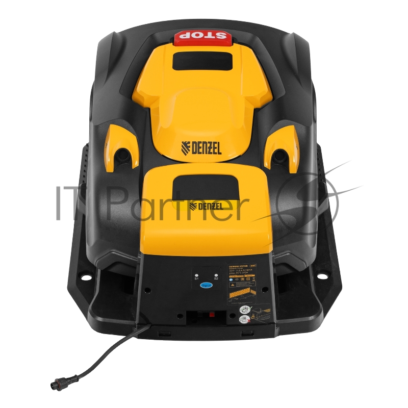 Робот-газонокосилка Grass Master 1000, ультразвуковой датчик, 3 Ач, LCD дисплей, Wi-Fi Denzel