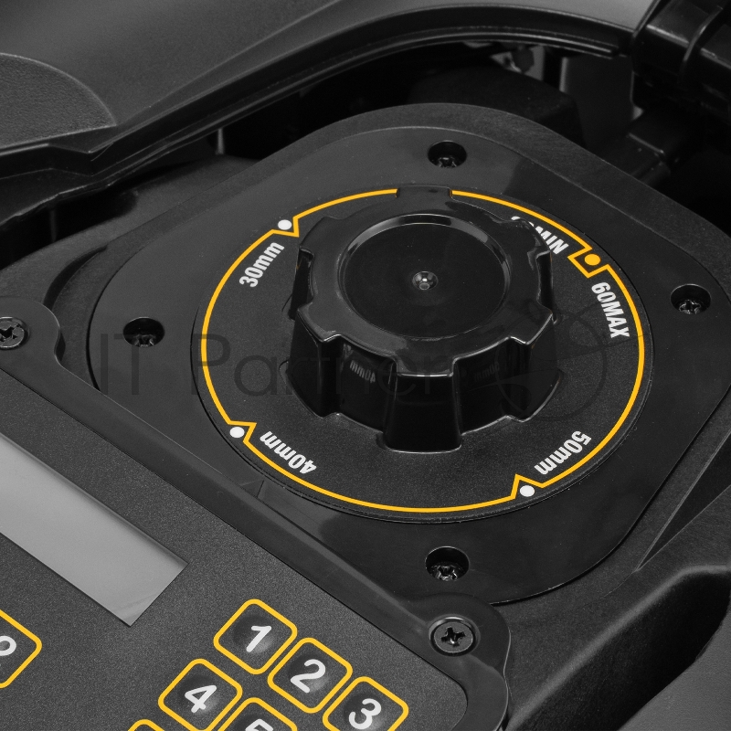 Робот-газонокосилка Grass Master 1000, ультразвуковой датчик, 3 Ач, LCD дисплей, Wi-Fi Denzel