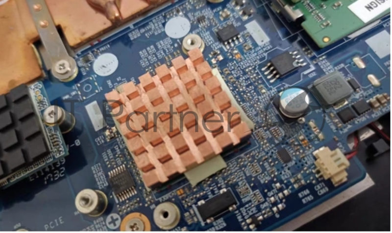 Медный радиатор 20х20х3 мм с термоскотчем 3M 9448A