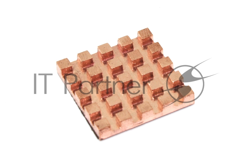 Медный радиатор 20х20х3 мм с термоскотчем 3M 9448A