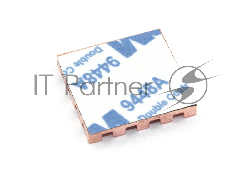 Медный радиатор 20х20х3 мм с термоскотчем 3M 9448A