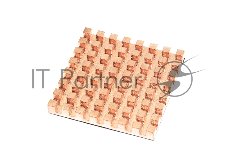 Медный радиатор 35х35х4 мм с термоскотчем 3M 9448A