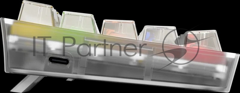 Игровая клавиатура Redragon Fizz прозрачно-белая 71736 (USB,+ICE, 61 кл., RGB подсветка)