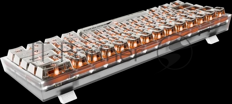 Игровая клавиатура Redragon Fizz прозрачно-белая 71736 (USB,+ICE, 61 кл., RGB подсветка)