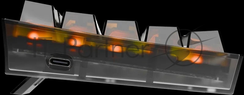 Игровая клавиатура Redragon Fizz прозрачно-чёрная 71737 (USB, +ICE, 61 кл., RGB подсветка)