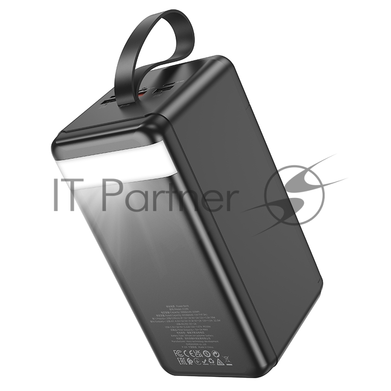 Портативный аккумулятор Hoco J123D, 90000мАч, 3A, с дисплеем, черный