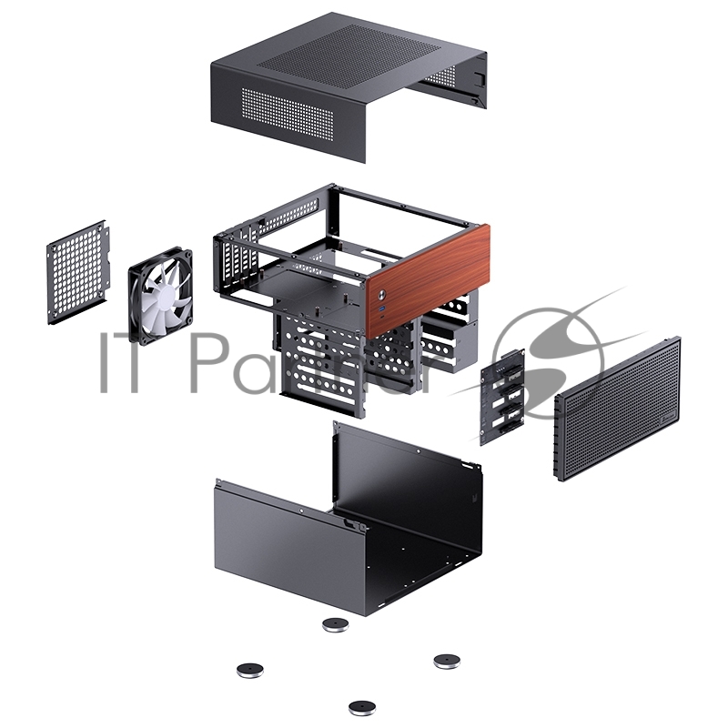 Корпус без блока питания/ JONSBO Computer Case N4 black