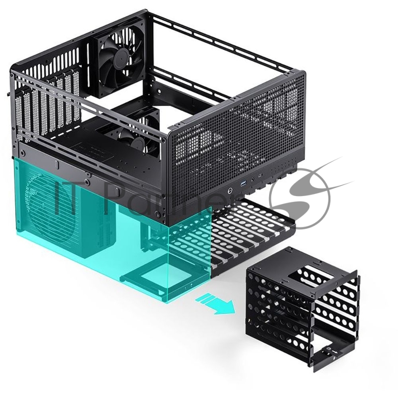 Корпус без блока питания/ JONSBO Computer Case N5 black