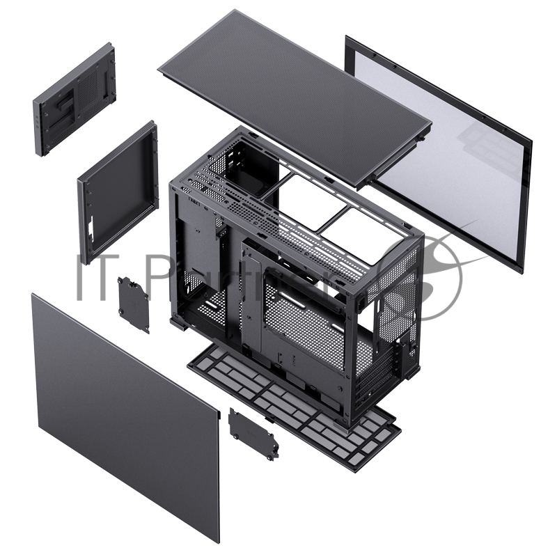 Корпус без блока питания/ JONSBO Computer Case D31 Standard secondary screen version black