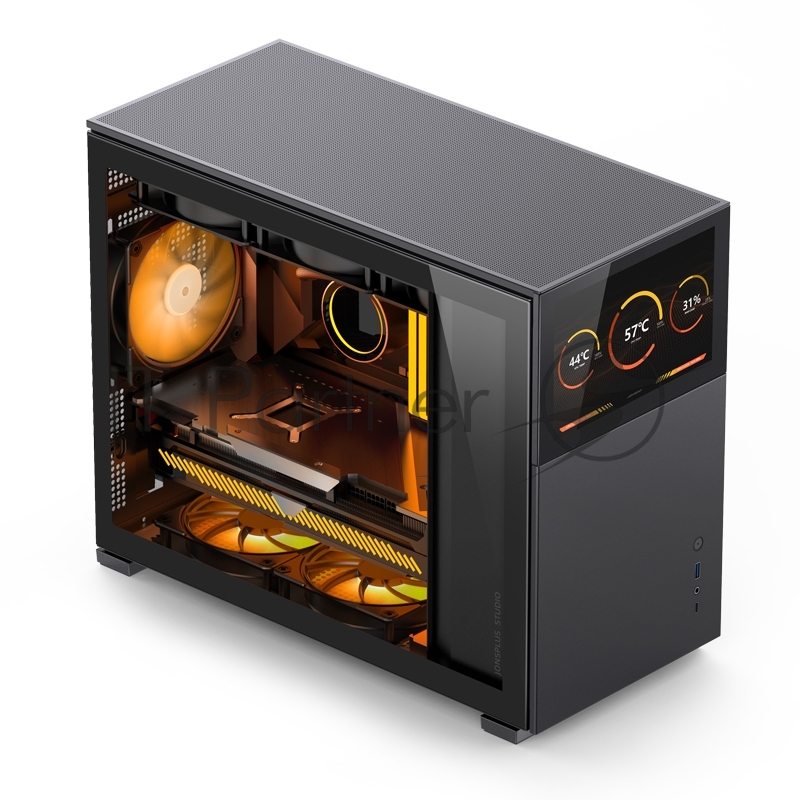 Корпус без блока питания/ JONSBO Computer Case D31 Standard secondary screen version black