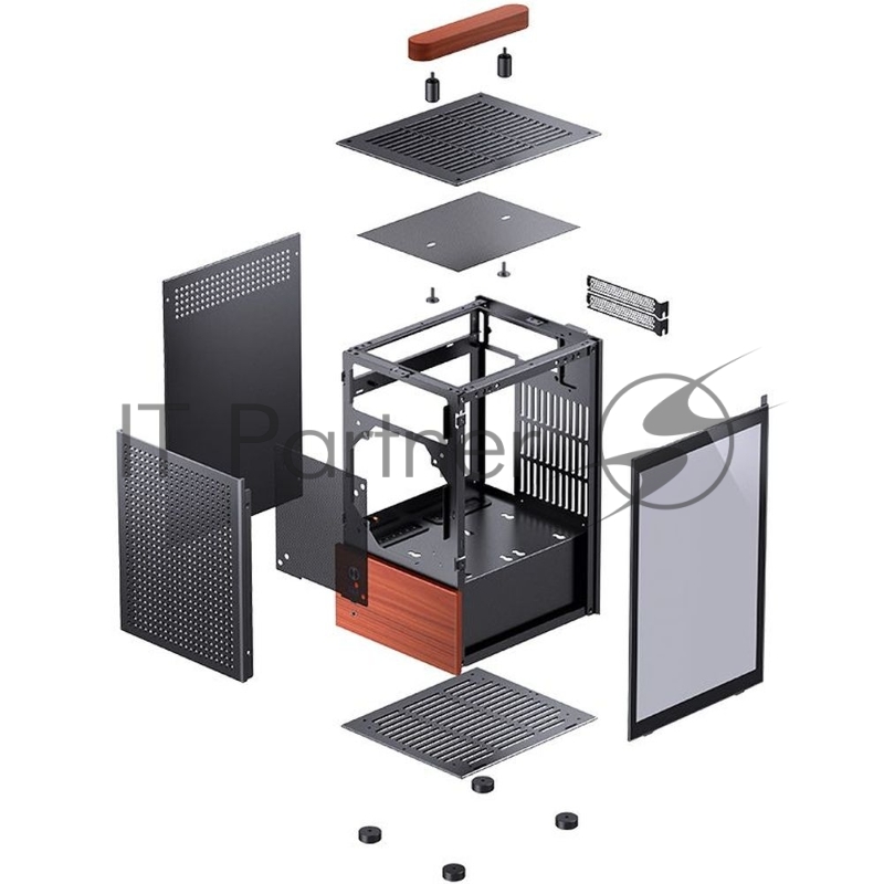 Корпус без блока питания/ JONSBO Computer Case T6 black