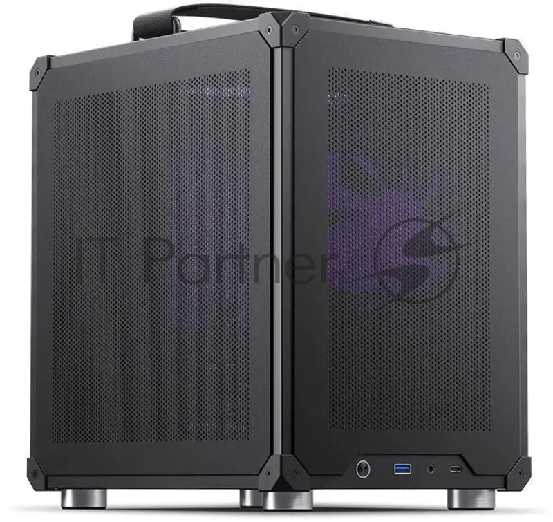 Корпус JONSBO Computer Case C6Handle black hang-in version черный, Mini-Tower, материнская плата mATX, без БП, прозрачная боковая панель