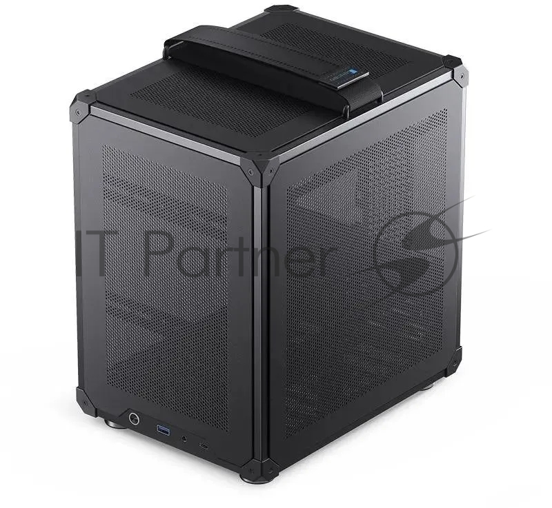 Корпус JONSBO Computer Case C6Handle black hang-in version черный, Mini-Tower, материнская плата mATX, без БП, прозрачная боковая панель