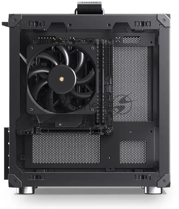 Корпус JONSBO Computer Case C6Handle black hang-in version черный, Mini-Tower, материнская плата mATX, без БП, прозрачная боковая панель