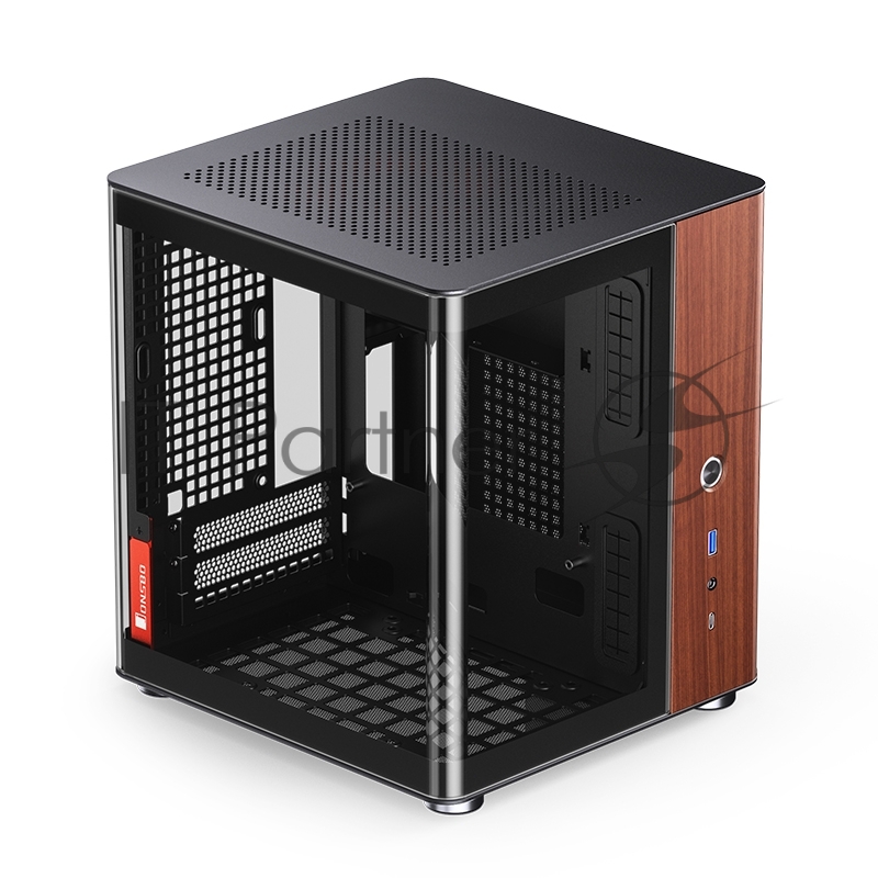 Корпус без блока питания/ Корпус JONSBO TK-0 Black ITX без БП, mini-ITX, micro-ATX, ATX, черный
