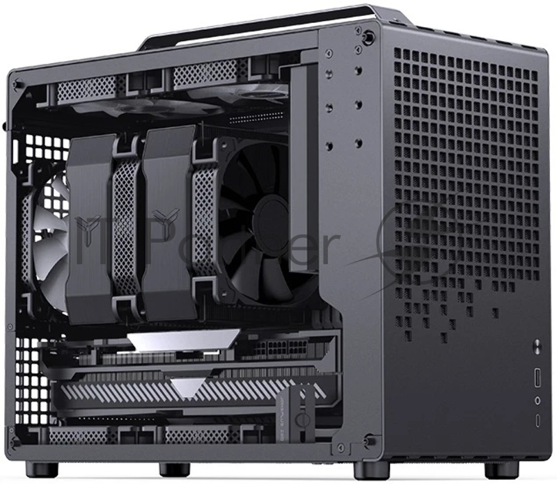 Корпус без блока питания/ Корпус JONSBO Jonsplus Z20 Black MATX без БП, боковая панель из закаленного стекла, mini-ITX, micro-ATX, черный