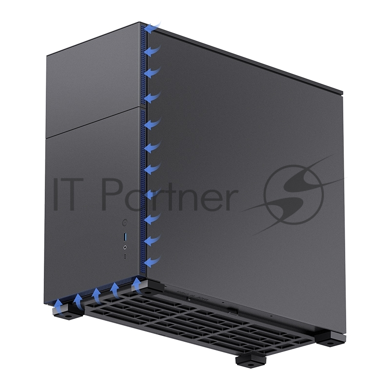 Корпус без блока питания/ Корпус JONSBO D41 STD Black ATX без БП, боковая панель из закаленного стекла, mini-ITX, micro-ATX, ATX, черный