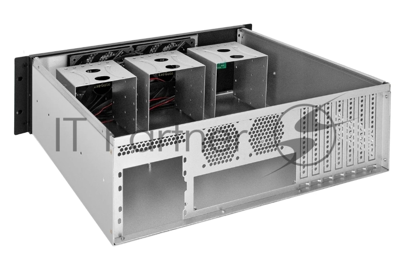 Серверный корпус ExeGate Pro 3U450-12 <RM 19, высота 3U, глубина 450, БП 1U-500ADS, 2*USB>