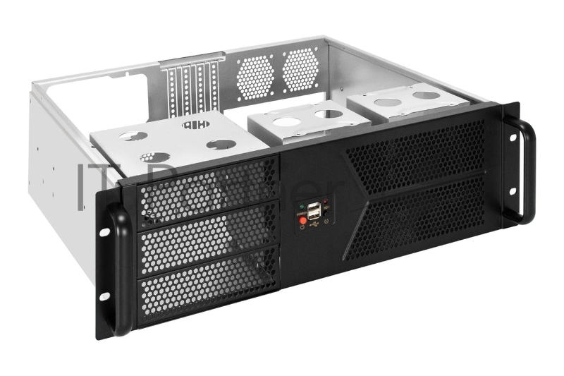 Серверный корпус ExeGate Pro 3U400-07 <RM 19, высота 3U, глубина 400, БП 1200ADS, 2*USB>