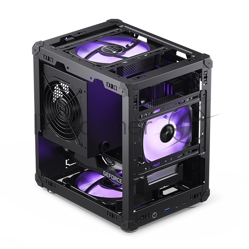 Корпус без блока питания JONSBO C6 Black MATX без БП, mini-ITX, micro-ATX, черный