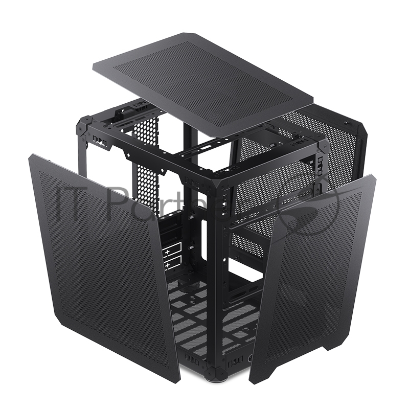 Корпус без блока питания JONSBO C6 Black MATX без БП, mini-ITX, micro-ATX, черный