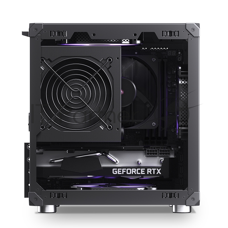 Корпус без блока питания JONSBO C6 Black MATX без БП, mini-ITX, micro-ATX, черный