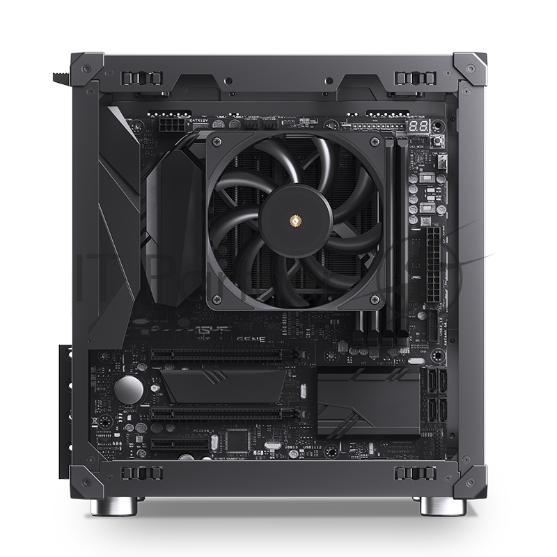 Корпус без блока питания JONSBO C6 Black MATX без БП, mini-ITX, micro-ATX, черный