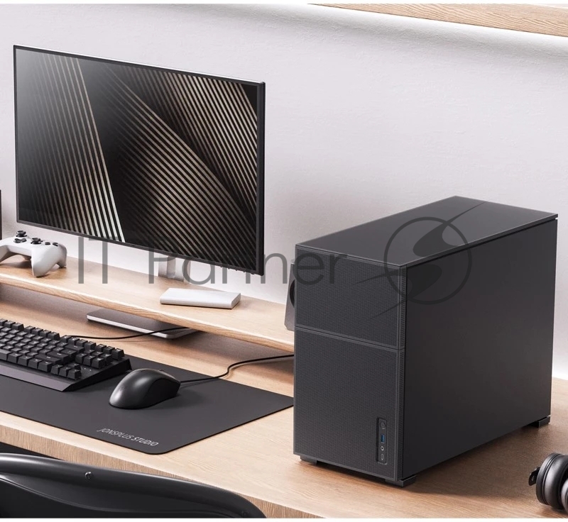 Корпус без блока питания JONSBO D31 MESH Black MATX без БП, боковая панель из закаленного стекла, mini-ITX, micro-ATX, черный
