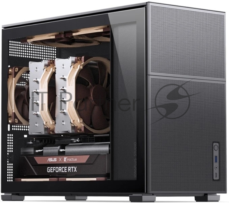 Корпус без блока питания JONSBO D31 MESH Black MATX без БП, боковая панель из закаленного стекла, mini-ITX, micro-ATX, черный